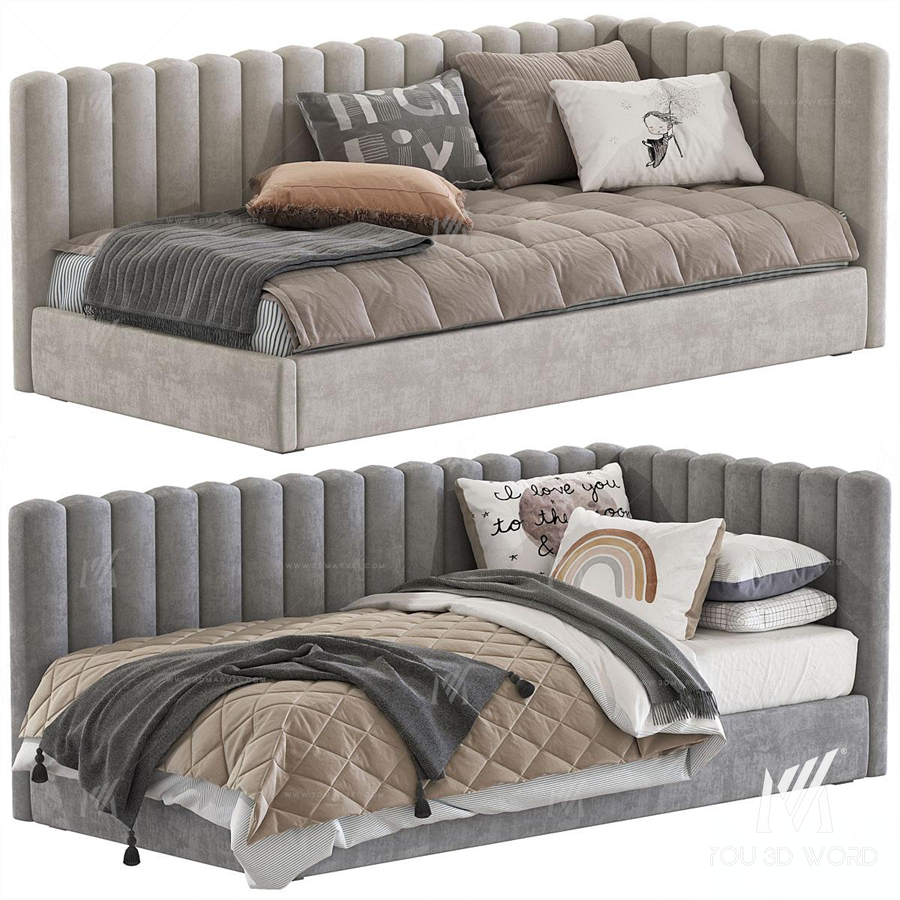 Avalon Upholstered Corner Bed